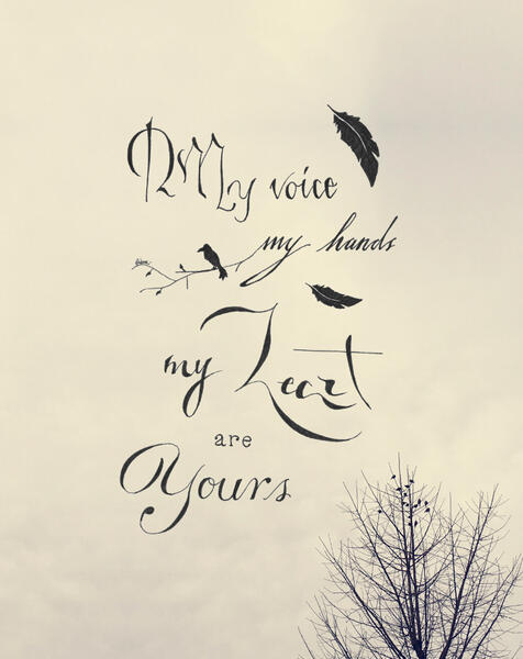 my voice, my hands