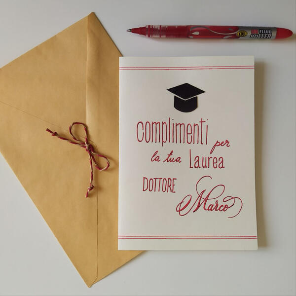 complimenti per la tua laurea dottore marco